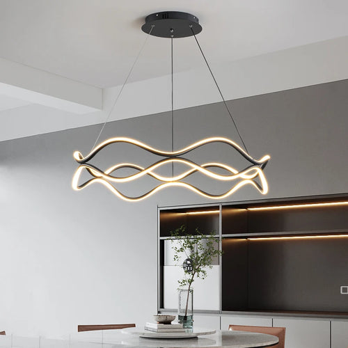 Minimalist nordic atmospheric chandelier for modern home décor - vue 5 sur 13