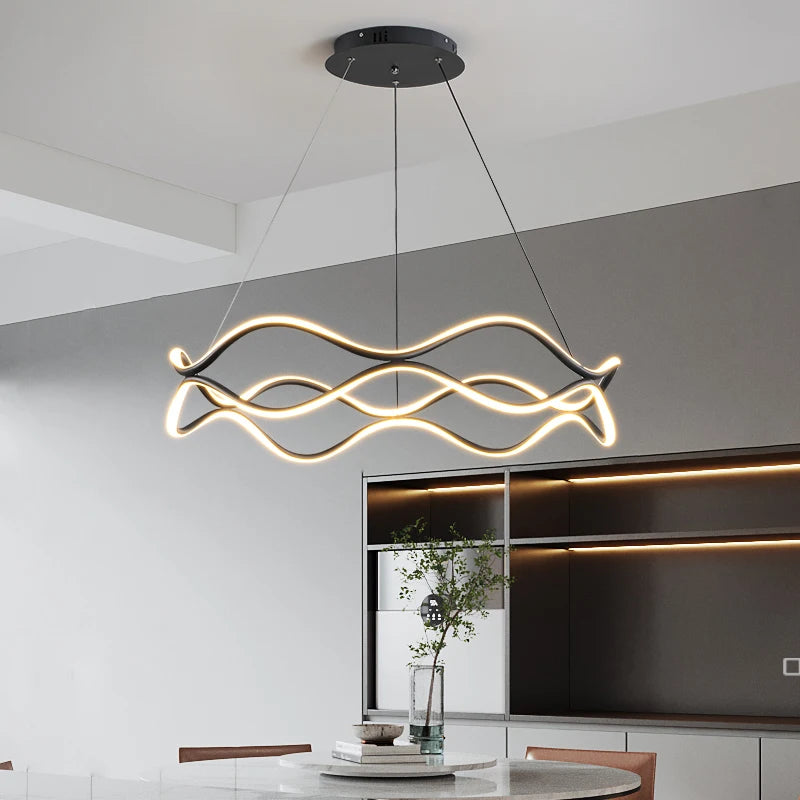 Minimalist nordic atmospheric chandelier for modern home décor - vue 5 sur 13
