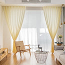 Rideau voile tulle moderne leger pour salon chambre