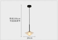 suspension en verre postmoderne pour décoration intérieure élégante