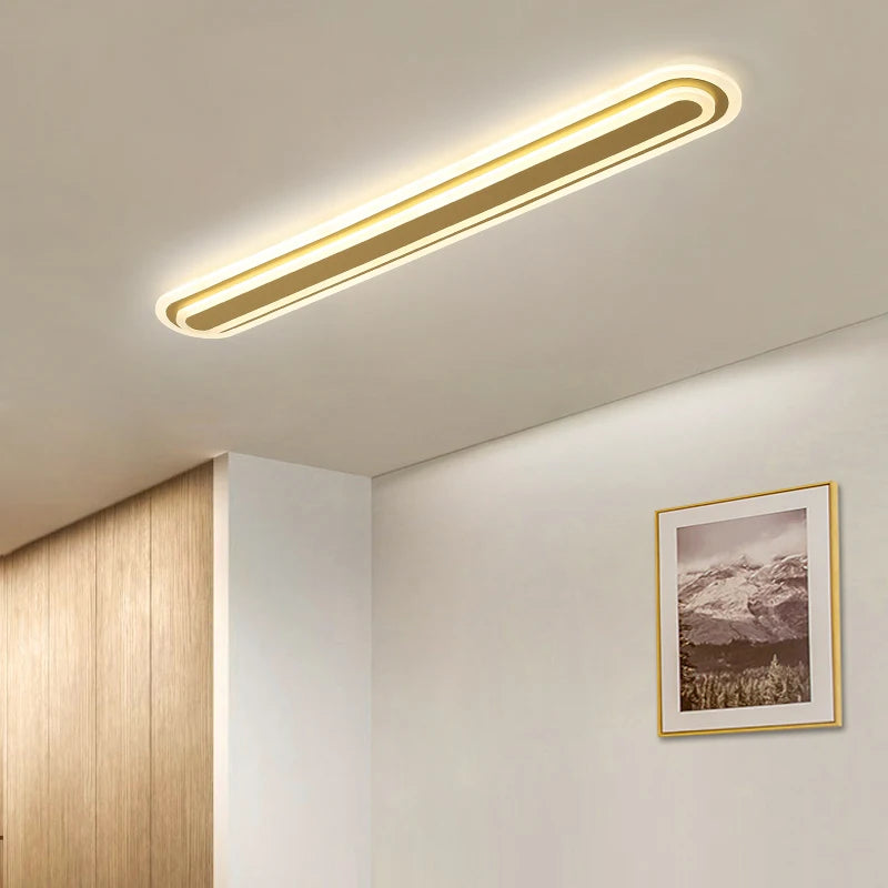Modern minimalist nordic LED chandelier for hallway or balcony - vue 5 sur 11
