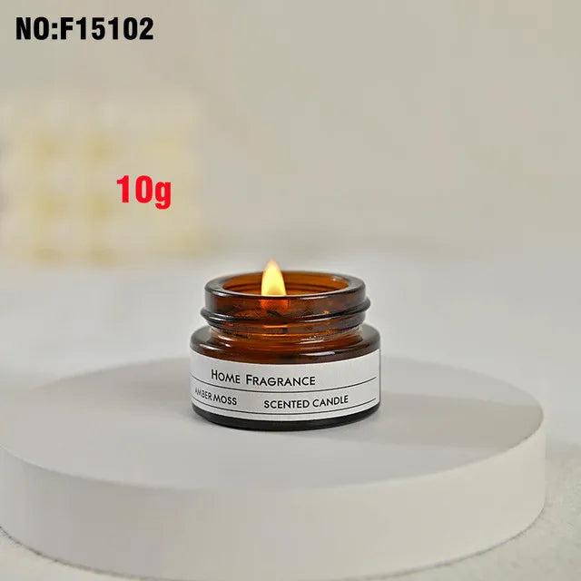 bougie parfumée romantique en cire de soja artisanale avec huiles essentielles - vue 17 sur 26