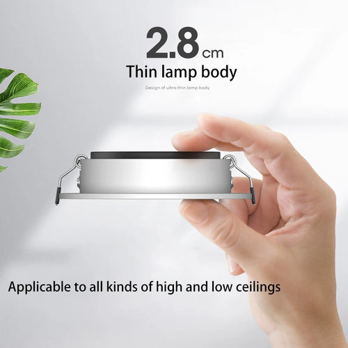 led spot ultra mince encastré angle réglable foco - vue 3 sur 5