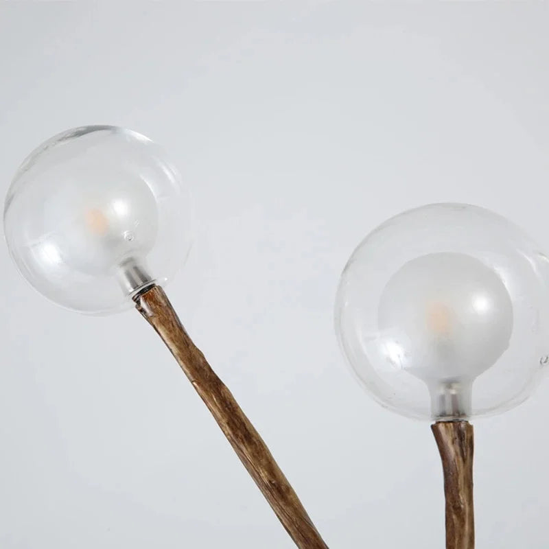 Moderne Arbre Verre Bulle LED Lustre Éclairage Rétro Plafond Lustres Vintage Maison Suspension Suspension Luminaires - vue 6 sur 23