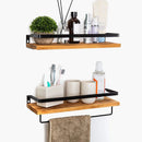 ABGH-Antique Floating Wall Shelves Floating Wall Shelves Wooden Floating Shelves-Kitchen, Bathroom And Bedroom Decorative Storag