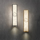 lampe décorative rétro en cuivre et marbre naturel led luxe