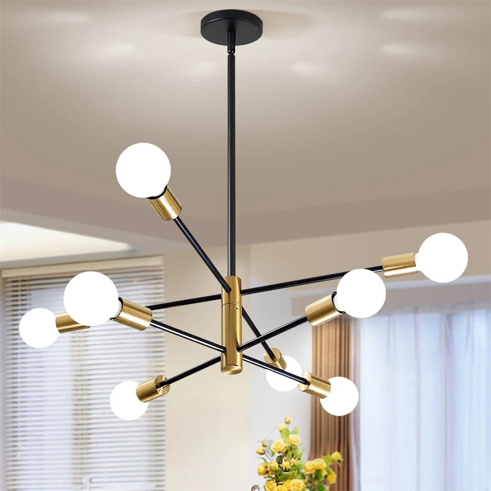 lustre de luxe moderne suspension led décoration nordique - vue 5 sur 11