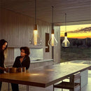 Minimalist nordic style silver glass table lamp