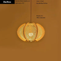 lustre en bambou d'art pour décoration et éclairage