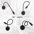 lampe de bureau flexible gys avec interrupteur et liseuse led