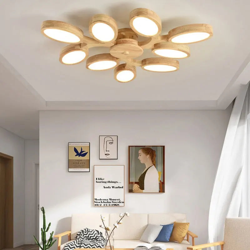 lustre à led moderne design arbre pour décoration intérieure - vue 4 sur 9