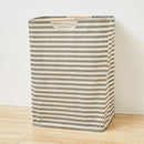 56*40*27CM Japanese Cotton Linen Dirty Clothes Basket, Folding Portable Fabric Laundry Basket，Bathroom Waterproof Storage Basket
