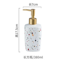 bouteille en céramique pour savon et lotion portable