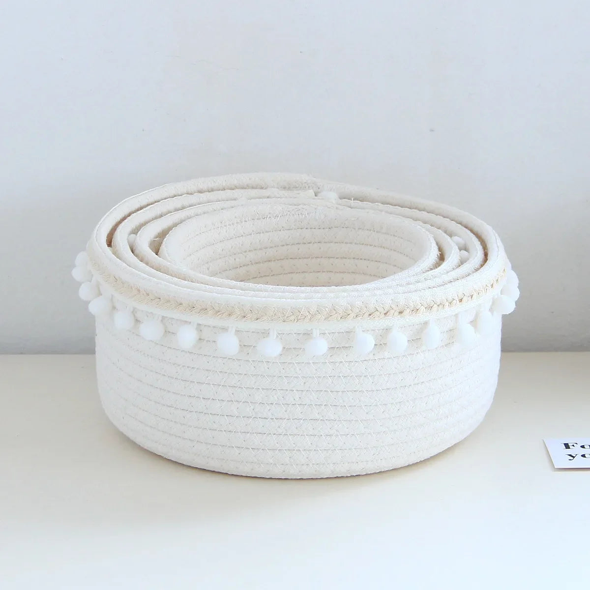 panier de rangement tissé portable pour jouets et bureau - vue 4 sur 9