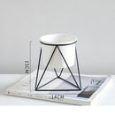 White Ceramic Vase, with Bracket Small White Vase, Round Ceramic Flower Vase, for Modern Nordic Home Decor, Living Room, Office