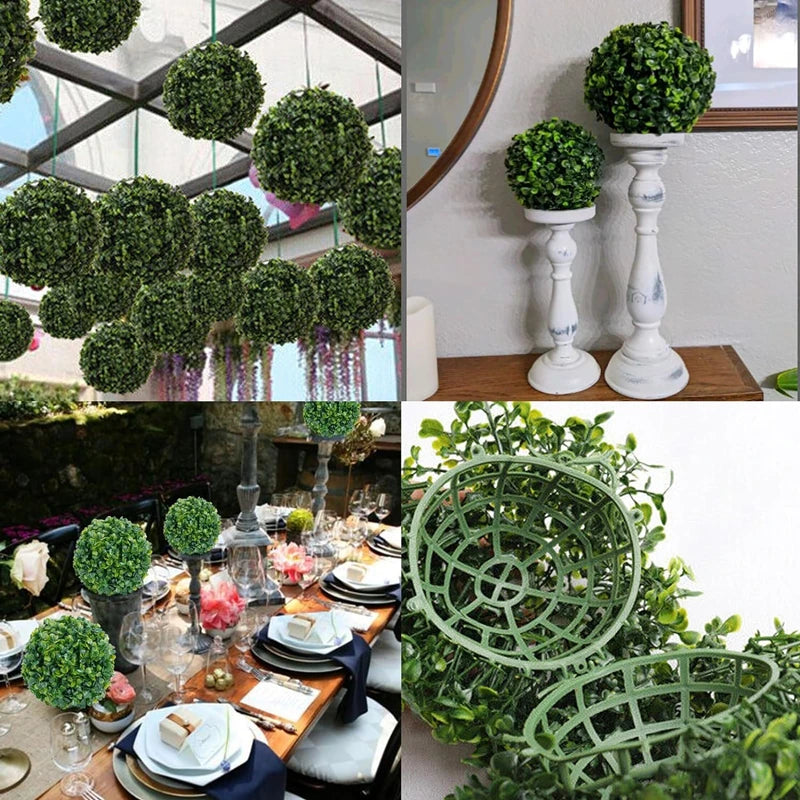 lot de boules topiaires artificielles pour décoration jardin et mariage - vue 11 sur 11