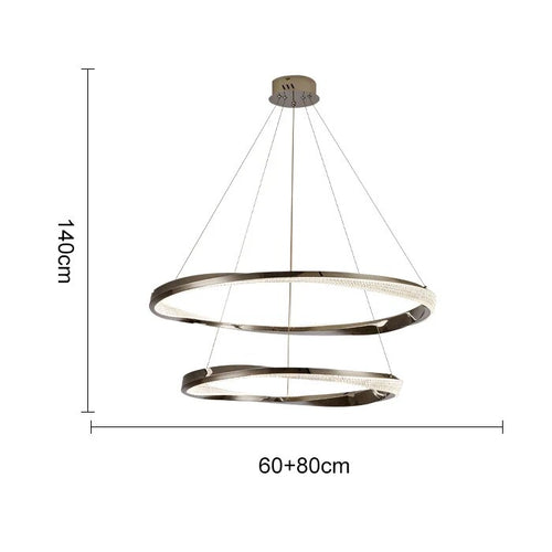 Lustre design salon minimaliste - vue 11 sur 12