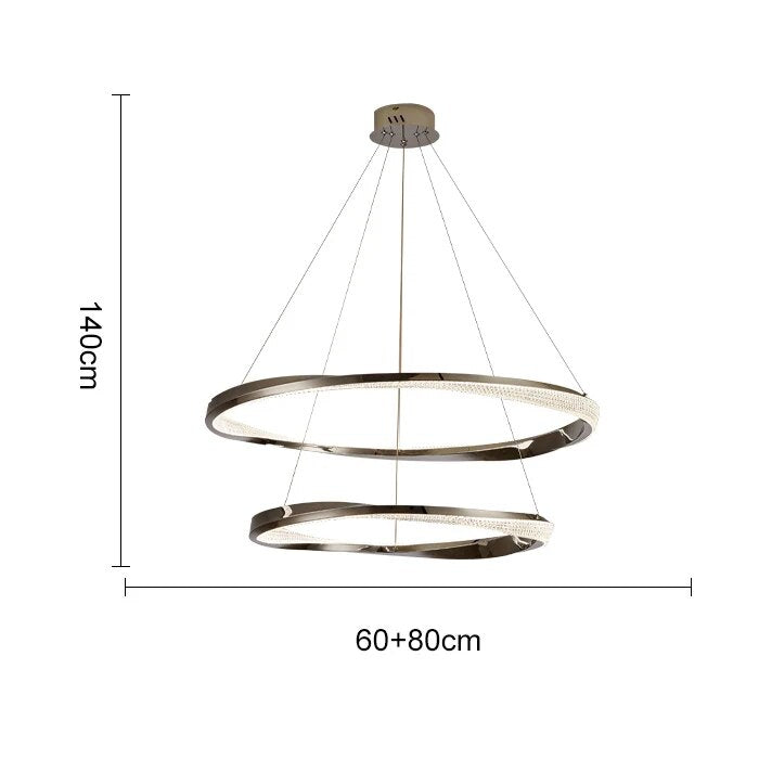 Lustre design salon minimaliste - vue 11 sur 12