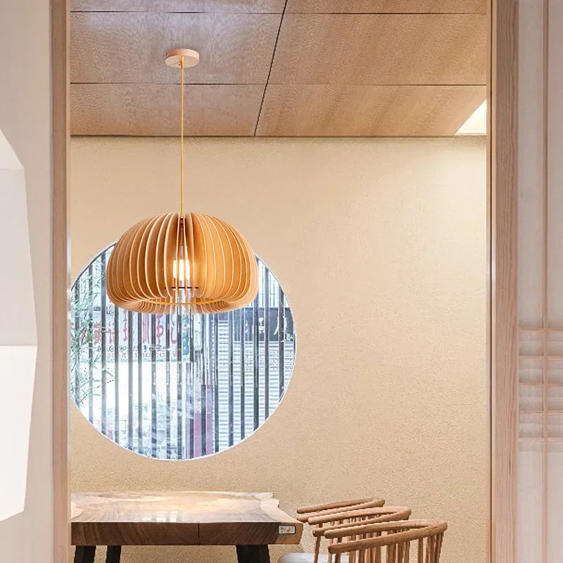 2024Modern Originality Decoration Pumpkin Lampshade Chandeliers For Dining Room Study Bedroom Chandeliers - vue 5 sur 14