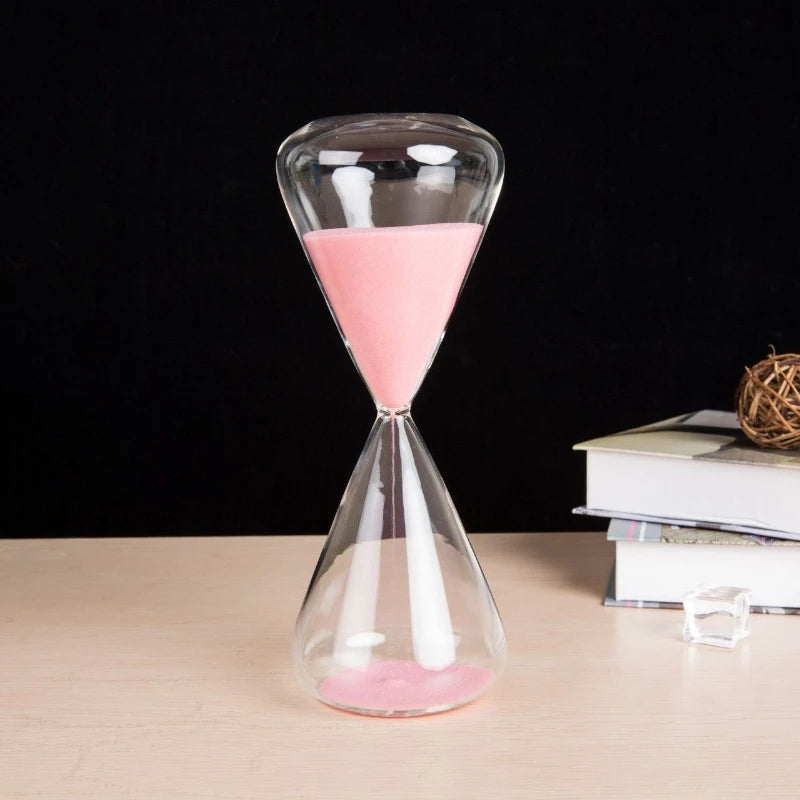 colored glass hourglass for modern home and office decoration
