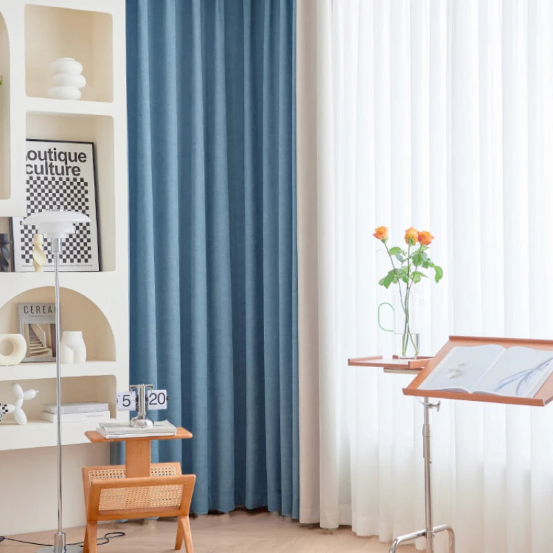 Rideau occultant moderne plissé pour salon chambre fenêtre - vue 3 sur 19