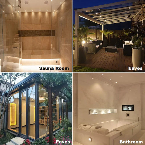 Waterproof LED recessed spotlight for outdoor and indoor use - vue 4 sur 6