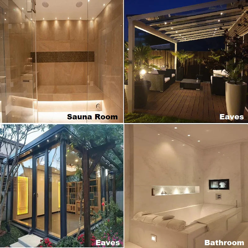 Waterproof LED recessed spotlight for outdoor and indoor use - vue 4 sur 6