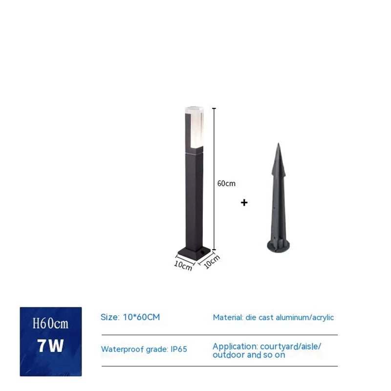 colonne lumineuse led extérieure étanche pour jardin et paysage - vue 13 sur 14