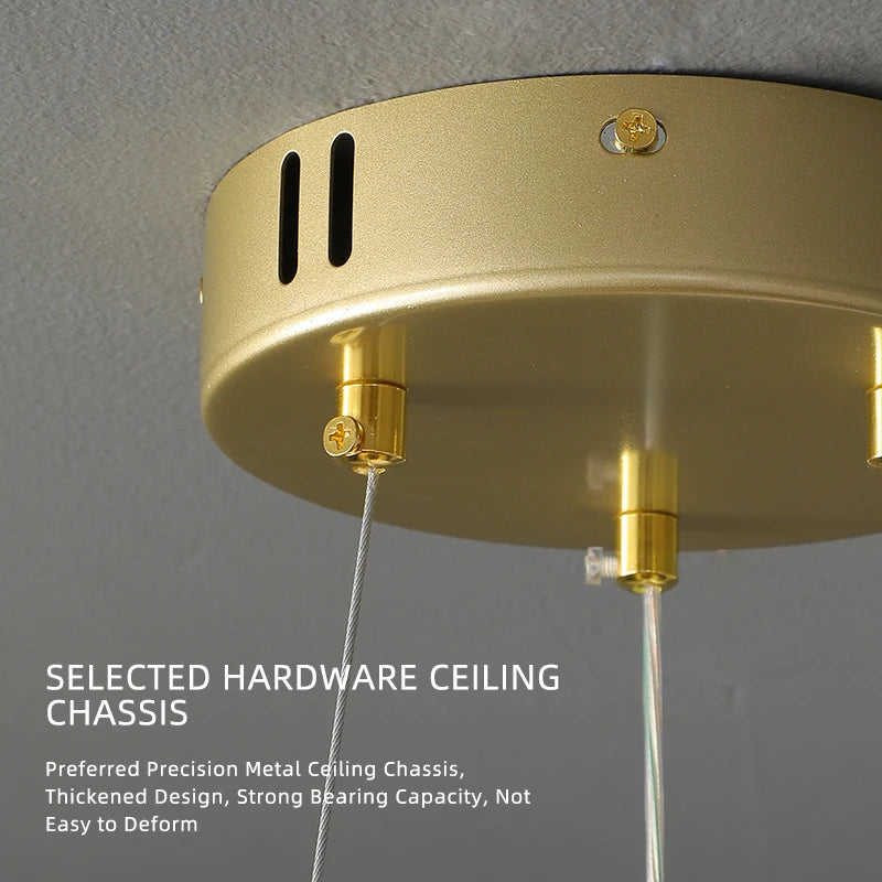 lustre moderne suspendu pour un éclairage élégant et raffiné - vue 4 sur 8