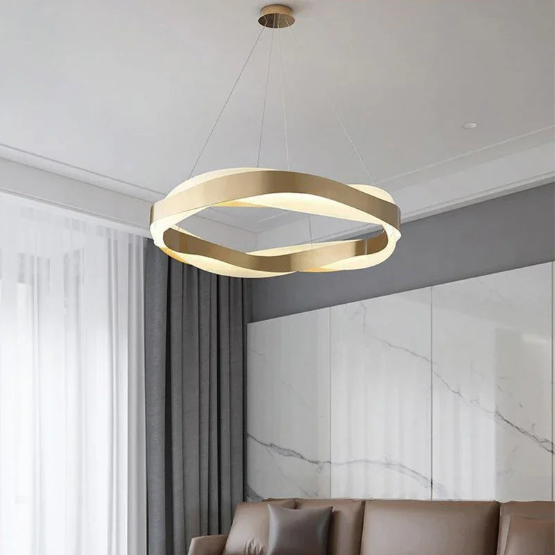 Lustre LED suspendu au design moderne - vue 4 sur 9