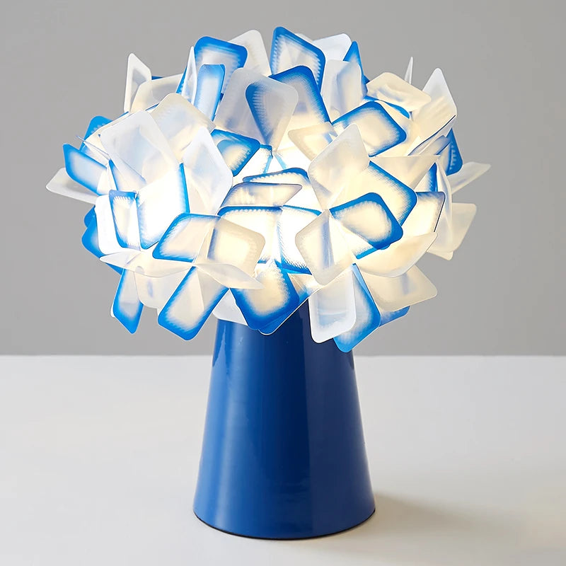 lampe de bureau moderne en plastique design floral décoratif - vue 11 sur 13