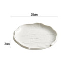 Assiettes céramique forme irrégulière style moderne cuisine
