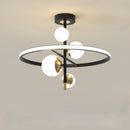 lustre led moderne simple boule nordique pour éclairage intérieur