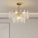 lustre en verre de luxe pour décoration intérieure romantique