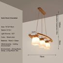 suspension moderne en bois nordique style japonais pour espaces contemporains