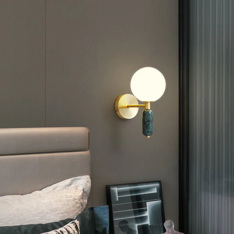 Applique murale Led en verre au design nordique moderne - vue 5 sur 8