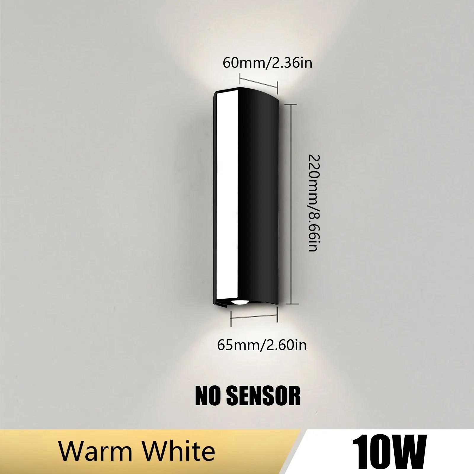 LED wall light for outdoor and garden lighting - vue 8 sur 8