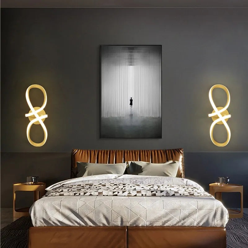 Applique murale à LED arrondie nordique - vue 4 sur 14