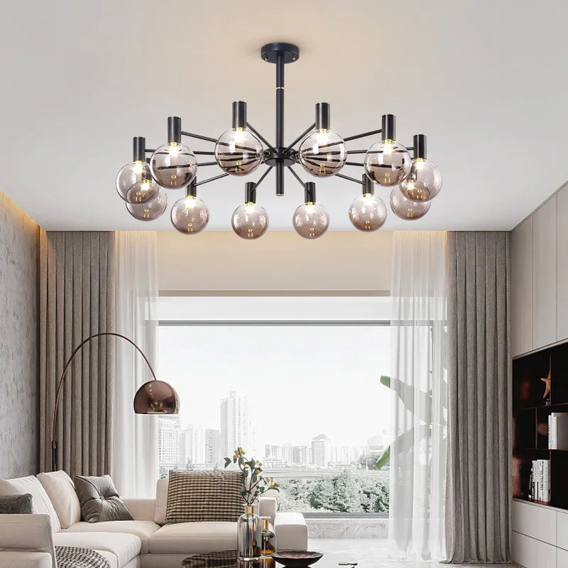 suspension led moderne vintage pour cuisine et salon - vue 6 sur 18