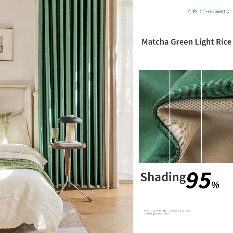 Rideau occultant moderne épais pour salon chambre - vue 10 sur 14
