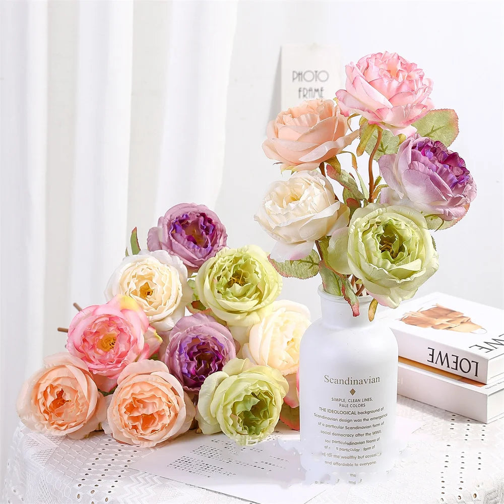fleurs en tissu de soie pour décorations florales et bouquets - vue 3 sur 19