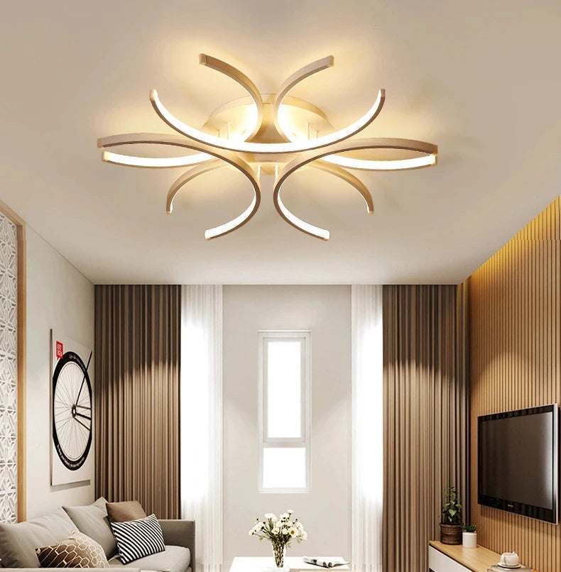 plafonnier moderne à leds créatif pour décoration intérieure - vue 5 sur 6