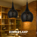 Suspension led industriel rétro art décoratif