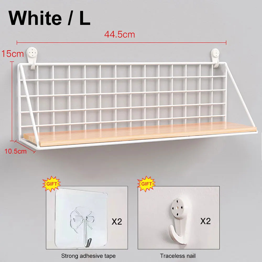 wooden hanging wall shelves for decorative storage