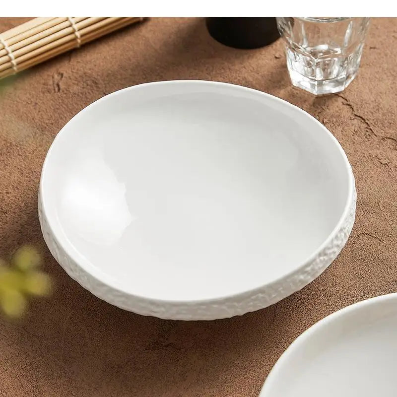 Bol de table en céramique style roche épais