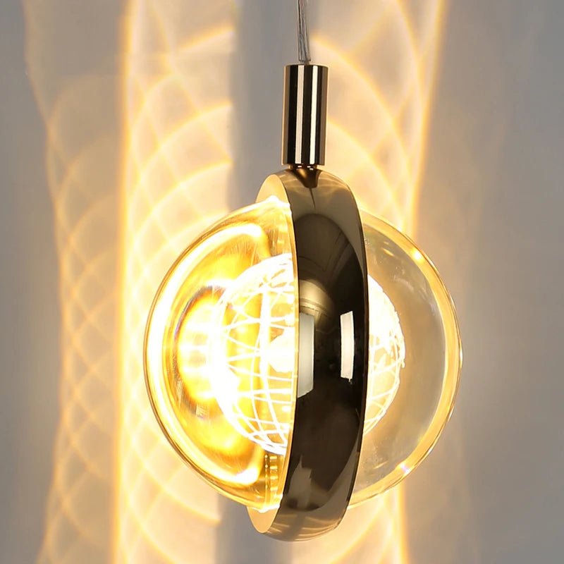 suspension en cristal de luxe pour décoration moderne intérieure - vue 6 sur 10