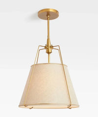 Cone drum pendant light, fabric lampshade, restaurant kitchen pendant light, indoor home decoration lighting
