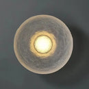 lampe circulaire design pour intérieur moderne en résine transparente