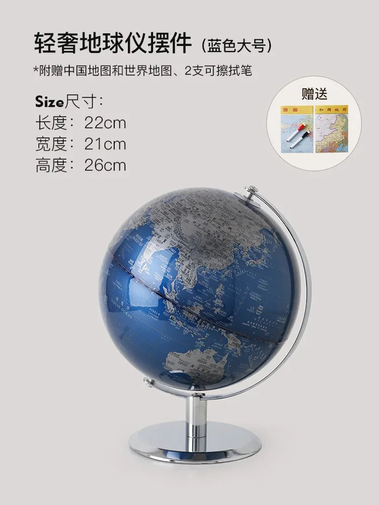 wooden globe with led light vintage decoration and constellation