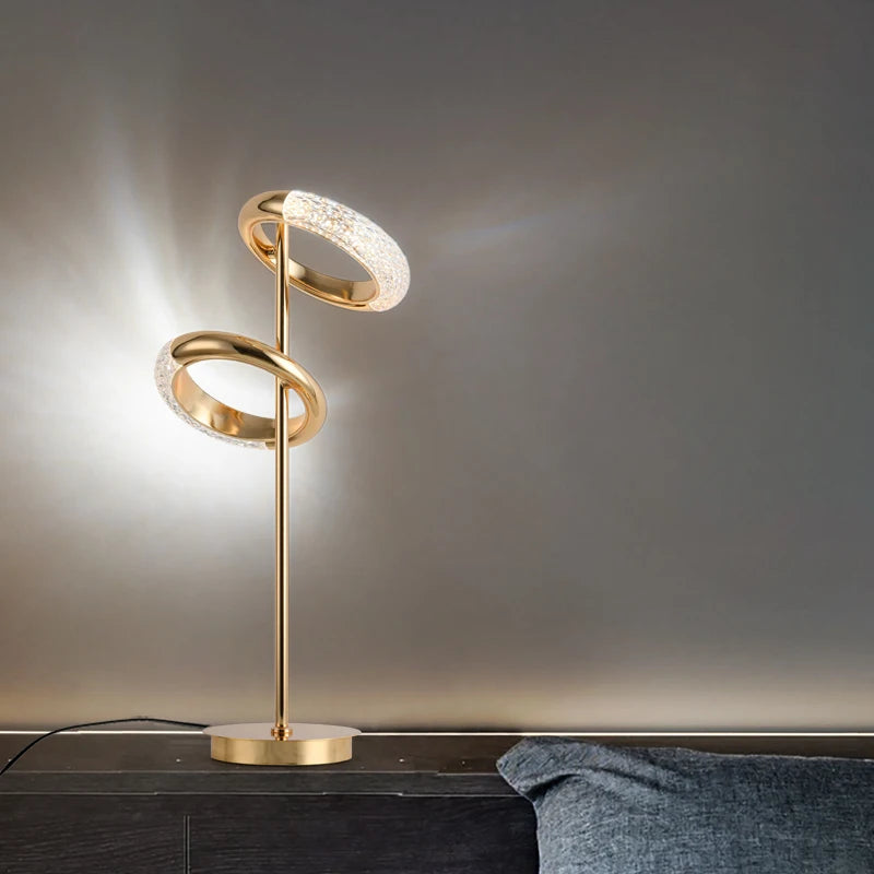 Nordic minimalist creative luxury ring floor lamp - vue 5 sur 9